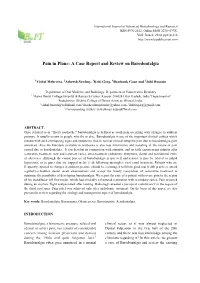 Pain in Plane: a Case Report and Review on Barodontalgia