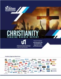 Christianity Funding Source Report 1 TABLE of CONTENTS