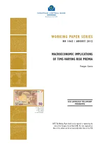 Macroeconomic Implications of Time-Varying Risk Premia