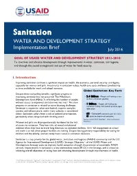 Sanitation Implementation Brief