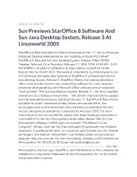 Sun Previews Staroffice 8 Software and Sun Java Desktop System, Release 3 at Linuxworld 2005
