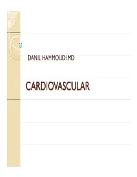 CARDIOVASCULAR Systemic Circulation