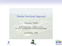 Density Functional Theory