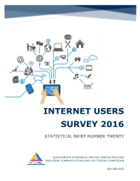 Internet Users Survey 2016