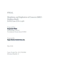 (MEC) Desktop Study BOEM Lease OCS-A 0486