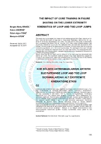 The Impact of Core Training in Figure Skating on the Lower Extremity