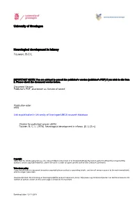 University of Groningen Neurological Development in Infancy Touwen, B.C L