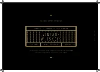 Vintage Whiskey Menu (Pdf)