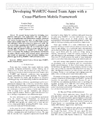 Cross Platform Communication Apps
