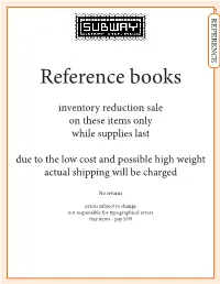 Reference Books