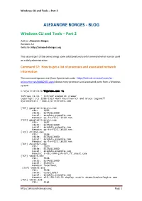 BLOG Windows CLI and Tools – Part 2