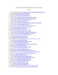 Here's the List