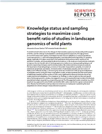 Knowledge Status and Sampling Strategies to Maximize Cost-Benefit