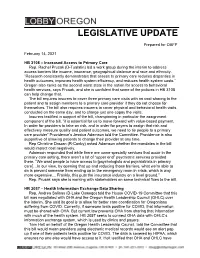 Legislative Update