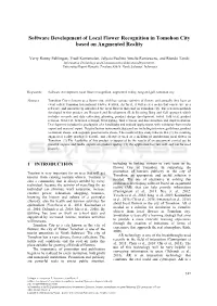 Software Development of Local Flower Recognition in Tomohon City Based on Augmented Reality