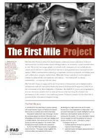 The First Mile Project