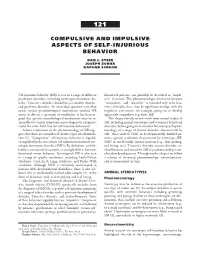 Compulsive and Impulsive Aspects of Self-Injurious Behavior (PDF)