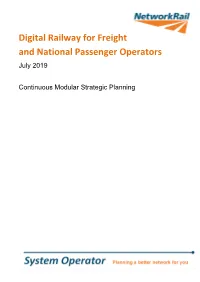 Digital Railway for Freight and National Passenger Operators 2 MB