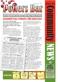 Distributed in Potters Bar, Little Heath, South Mimms, Ridge, Northaw and Brookmans Park