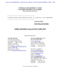 In Re Bitconnect Securities Litigation 18-CV-80086-Third Amended Class Action Complaint