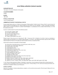 Summary for June Hickey Collection