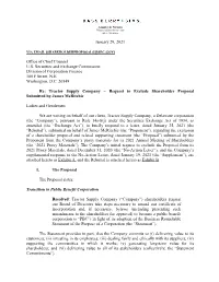 Tractor Supply Company – Request to Exclude Shareholder Proposal Submitted by James Mcritchie