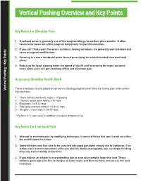 Vertical Pushing Overview and Key Points