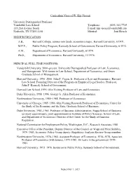 Curriculum Vitae of W