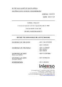 High Court of South Africa