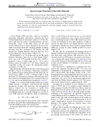 Spectroscopic Detection of the Lihe Molecule