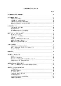 Table of Contents