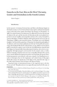 Eunuchs in the East, Men in the West? Dis/Unity, Gender and Orientalism in the Fourth Century