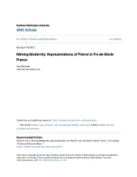Miming Modernity: Representations of Pierrot in Fin-De-Siècle France