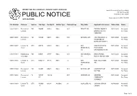 Public Notice &gt;&gt; Licensing and Management System Admin &gt;&gt;