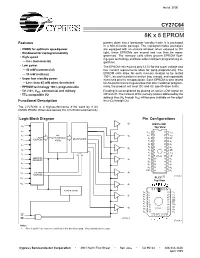8K X 8 EPROM Features Powers Down Into a Low-Power Standby Mode
