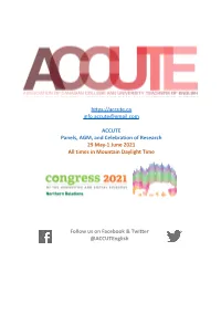 ACCUTE 2021 Program DRAFT