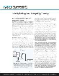 Multiplexing and Sampling Theory