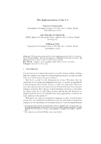The Implementation of Lua 5.0