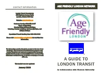 A Guide to London Transit