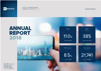 Annual Report 2018 FLSMIDTH at a GLANCE