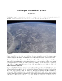 Manicouagan: Asteroid Circuit by Kayak Rob Rutten