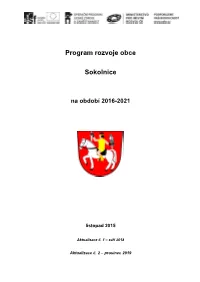 Program Rozvoje Obce Sokolnice