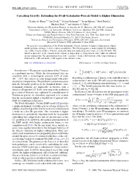 Cascading Gravity: Extending the Dvali-Gabadadze-Porrati Model to Higher Dimension