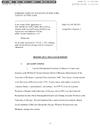 Expert Report of G. William Schwert
