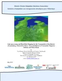 Lidar Processing and Flood Risk Mapping for the Communities of The