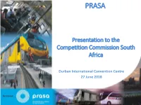 Metrorail Kzn Business Performance Report