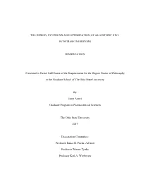 The Design, Synthesis and Optimization of Allosteric Hiv-1