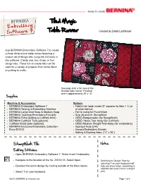 Tiled Magic Table Runner