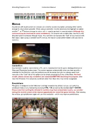 Wrestling Empire V1.2.8 Instruction Manual Mat@Mdickie.Com