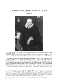 A Forgotten Jacobethan Coin Collector